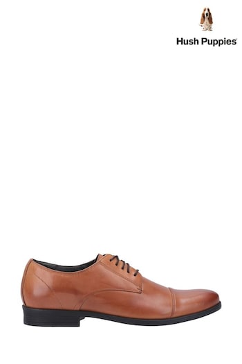 Hush Puppies Brown Ollie Cap Toe Lace Up Shoes (1E7066) | £70