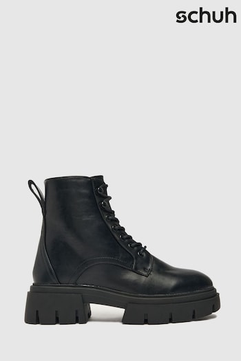 Schuh Asher Black Lace Boots (1FL763) | £50