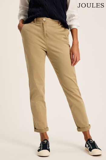 Joules Tan Brown Slim Fit Chino diagonal Trousers (200492) | £54.95