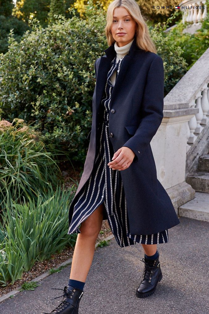 Tommy hilfiger shop classic wool coat