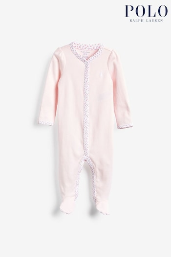 Polo Ralph Lauren Baby Pink Babygrow (201249) | £55