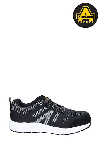 Amblers Safety Black FS714 BOLT Lace-Up Safety Trainers (201300) | £68