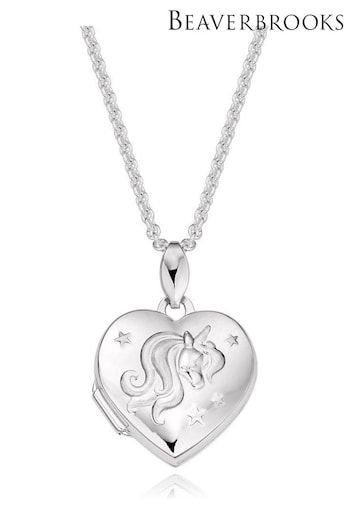 Beaverbrooks Mini B Unicorn Heart Locket (201608) | £60