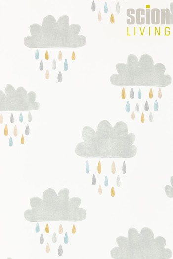 Scion Grey April Showers Wallpaper Wallpaper (202049) | £37