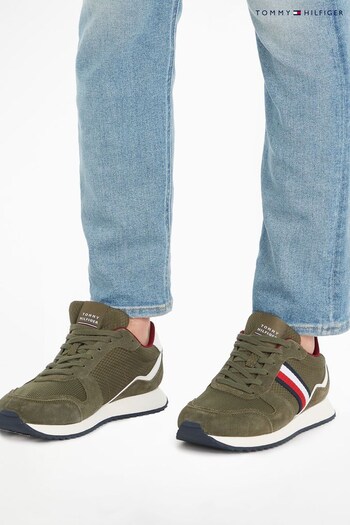 Tommy Hilfiger Green Runner Trainers (202238) | £100