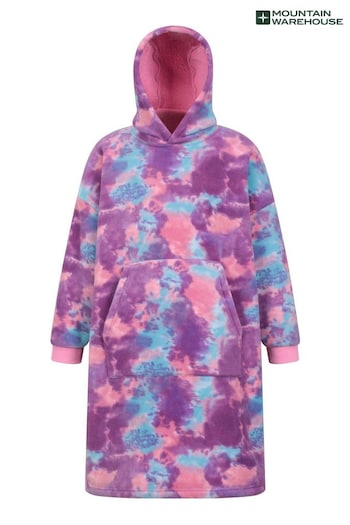 Mountain Warehouse Pink Kids Snug Borg Lined Hooded Blanket (202254) | £29