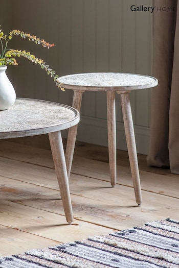 Gallery Home White Side Table (202464) | £100