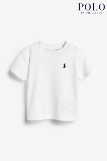 Dolce & Gabbana Kids Fashion Tour Sweatshirt mit Rundhalsausschnitt Weiß Baby Jersey Logo T-Shirt (202701) | £37 - £42