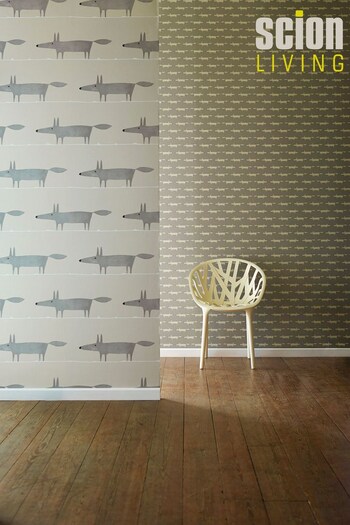 Scion Silver Mr Fox Wallpaper Wallpaper (202887) | £48