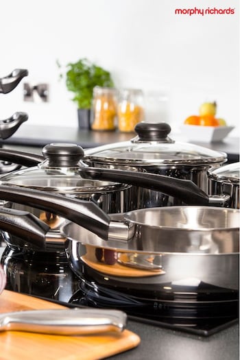 Morphy Richards 8 Piece Clear Pan Set (203278) | £90