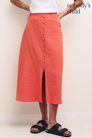 Nobody's Child Orange Sadie Midi Skirt (203699) | £24