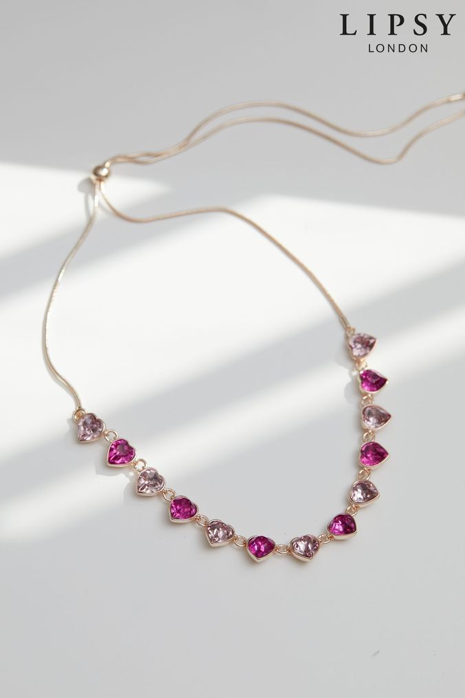 Rose gold necklace top next