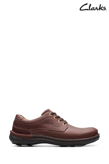 Clarks Brown Leather Nature Three Shoes (204161) | £100