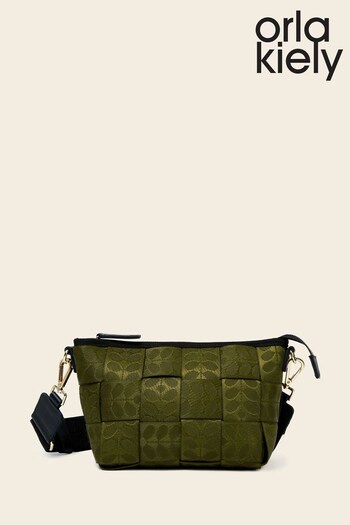 Orla Kiely Green Chrissy Crossbody Bag (204398) | £130