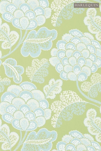 Harlequin Green Flourish Tree Canopy Silver Willow Wallpaper (204528) | £99