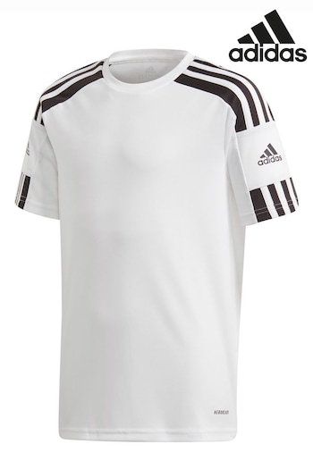 adidas White Squadra 21 Jersey Shirt (204584) | £13