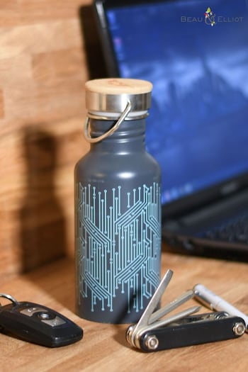 Beau And Elliot Blue Circuit Water Bottle (204645) | £13