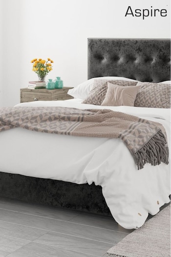 Aspire Furniture Black Presley Ottoman Bed (204725) | £485 - £725
