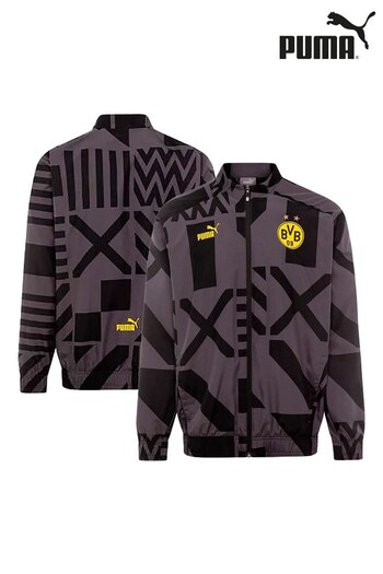 Puma Black Borussia Dortmund Pre Match Jacket (204728) | £80