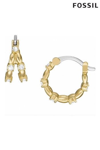 Fossil Jewellery Ladies Gold Tone Vintage Earrings (204790) | £49
