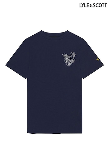 Lyle & Scott Boys Teens Eagle Back Graphic T-Shirt (204849) | £28