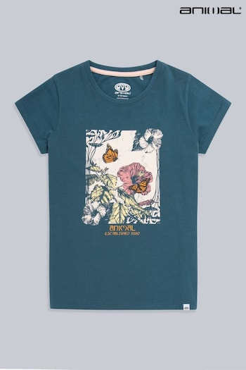 Animal Kids Blue Sienna Organic Garden T-Shirt (205016) | £20