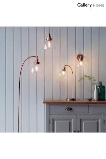Gallery Home Copper Pierre Aged Copper Table Lamp (205017) | £99