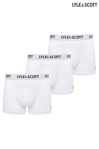 Lyle & Scott White Core Underwear Trunks Three Pack (205060) | £31