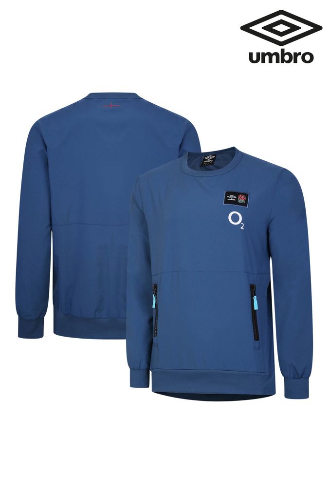Umbro Blue England Rugby Woven Sweatshirt (205091) | £60