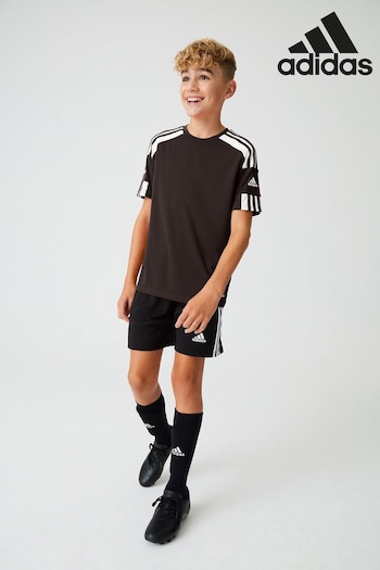 adidas Black Squadra 21 Junior T-Shirt (205497) | £13