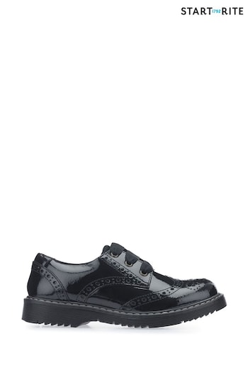Start-Rite Impulsive Black Patent Leather School Shoes Jordan Wide Fit (205573) | £60