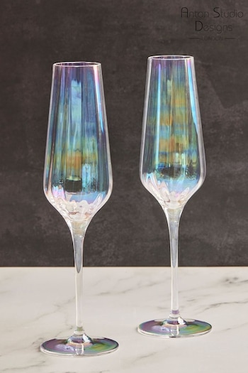 The DRH Collection Set of 2 Palazzo Champagne Flutes (205616) | £28