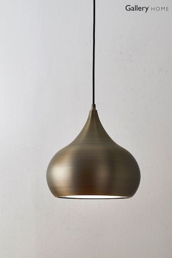 Gallery Home Brass Pierce Ceiling Light Pendant (205774) | £133