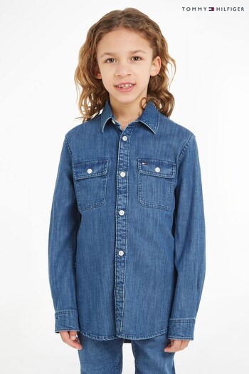 Tommy Hilfiger Kids Blue Essential Denim Shirt (206150) | £50 - £60