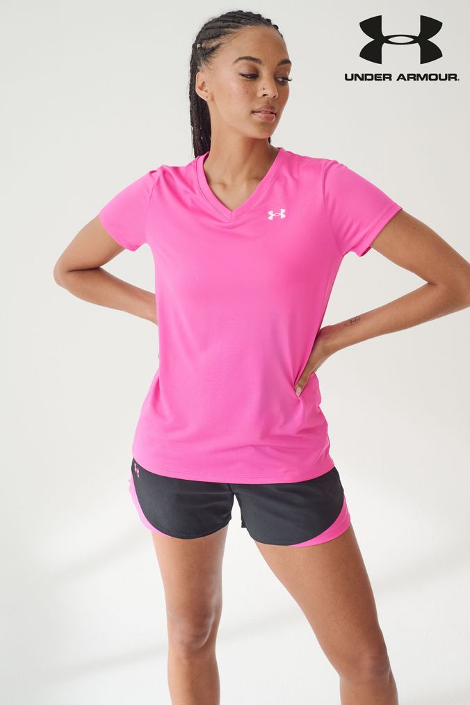 Buy Women s Pink Under Armour Tops Online Next UK