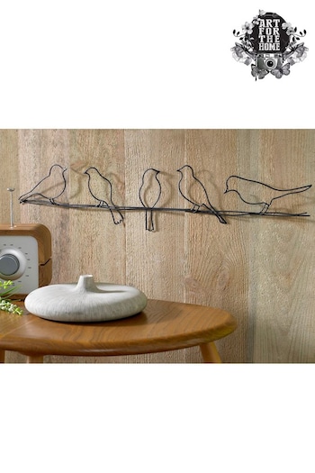 Art For The Home Black Birds On A Wire Wall Art (207317) | £30