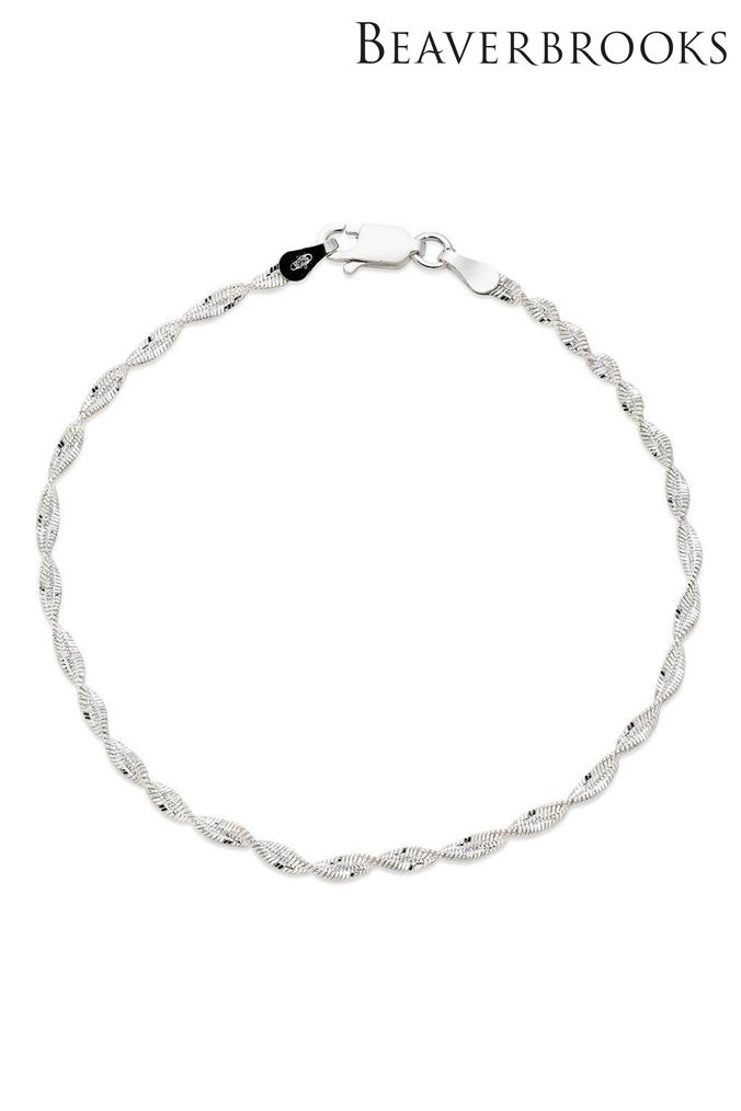 Sterling Silver Bracelets Sterling Silver Beaded Heart Bracelets Next UK
