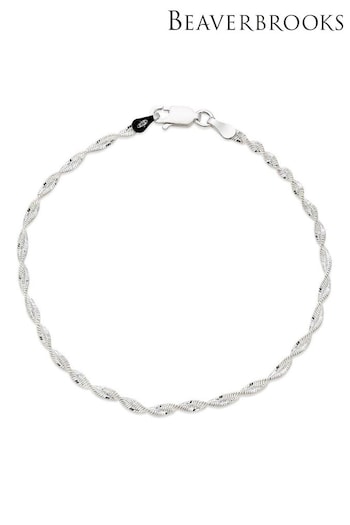 Beaverbrooks Silver Twist Bracelet (208093) | £25