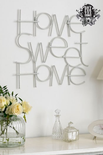 Art For The Home White Sweet Home Wall Art (208330) | £38