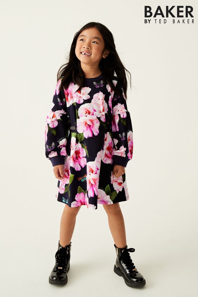 Buy Girls Baker by Ted Baker 100 Cotton Dresses Online Next UK