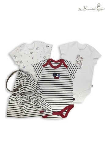 The Essential One Baby Unisex Nautical Bunny Vests Three Pack (208970) | £15