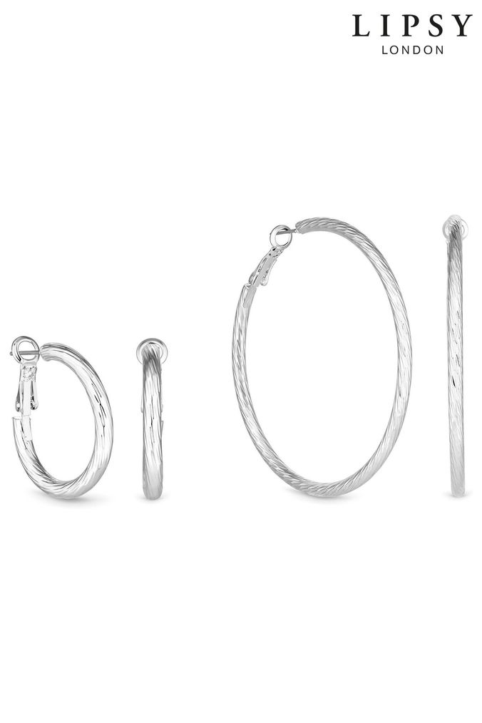 Buy Women s Silver Plated Hoop Jewellery Online Next UK