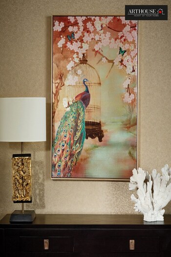 Arthouse Gold Suki Peacock Framed Print (209355) | £18