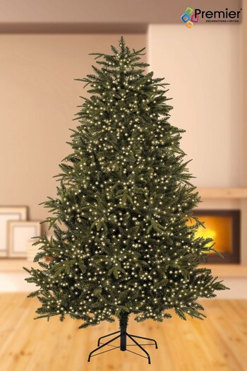 Premier Decorations Ltd White TreeBrights Timer 3000 LED Christmas Line Lights 75M (209516) | £100