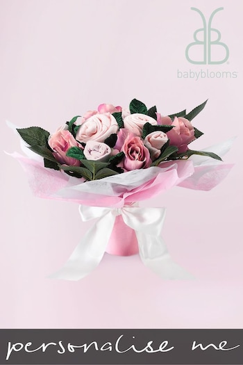 Babyblooms Pink New Baby Clothes Bouquet Gift (209697) | £58