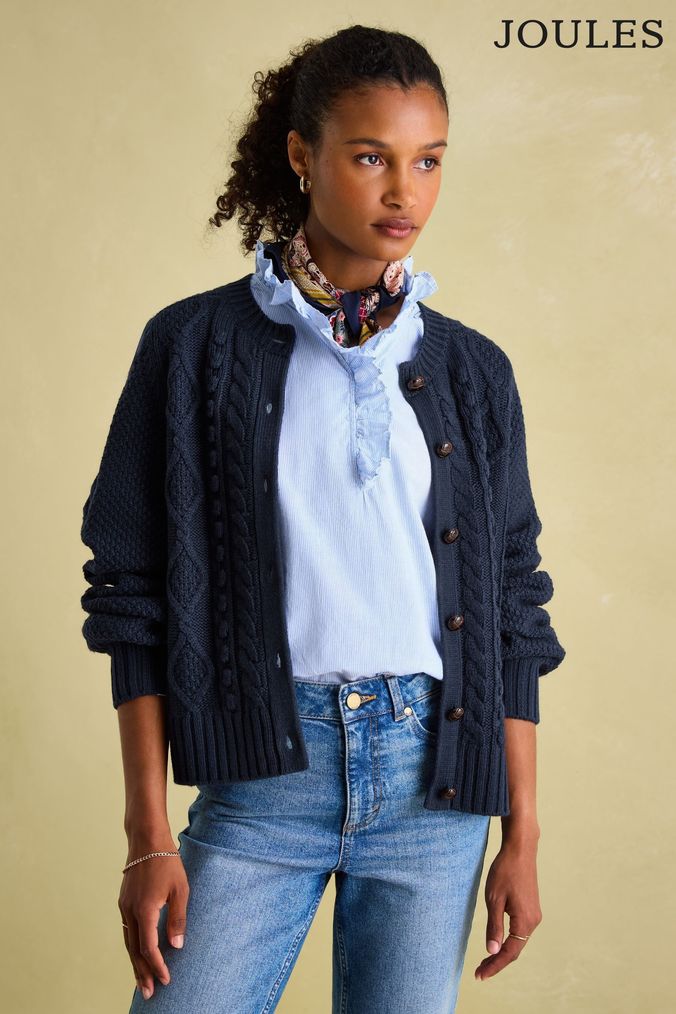 Joules floral cardigan top