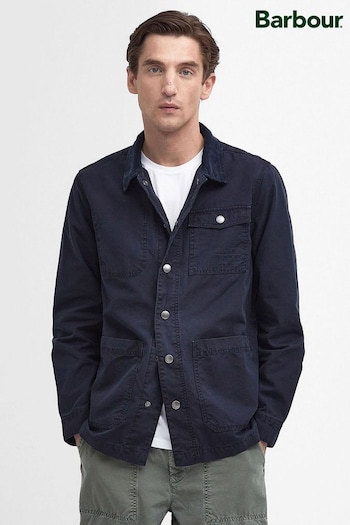 Barbour® Navy Grindle Overshirt (210239) | £109