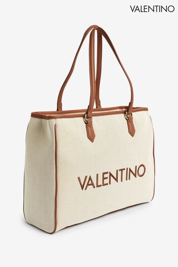 Valentino Bags Natural Chelsea Canvas Tote Bag (211830) | £129