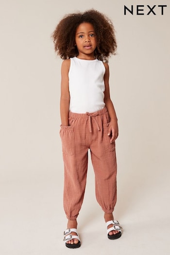 Rust Textured Pull-On short-sleeved Trousers (3-16yrs) (212497) | £14 - £19