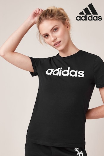 adidas Black Sportswear Essentials Slim Logo T-Shirt (212524) | £20
